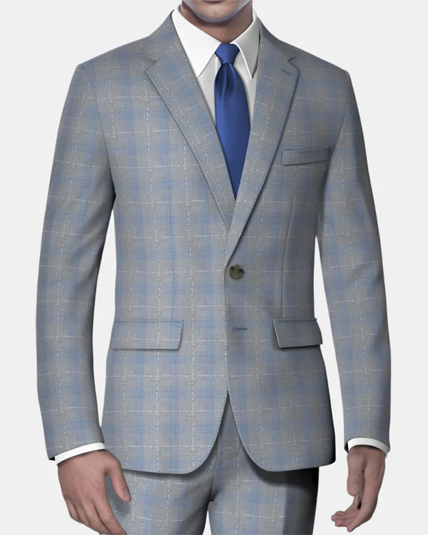 Grey Checked / 2-Piece Suit